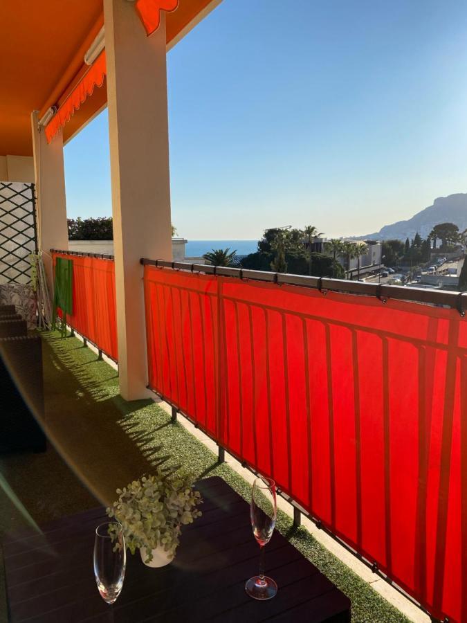 Charmant 2 Pieces Vue Sur Mer Et Monte-Carlo A Roquebrune Cap Martin Exteriör bild
