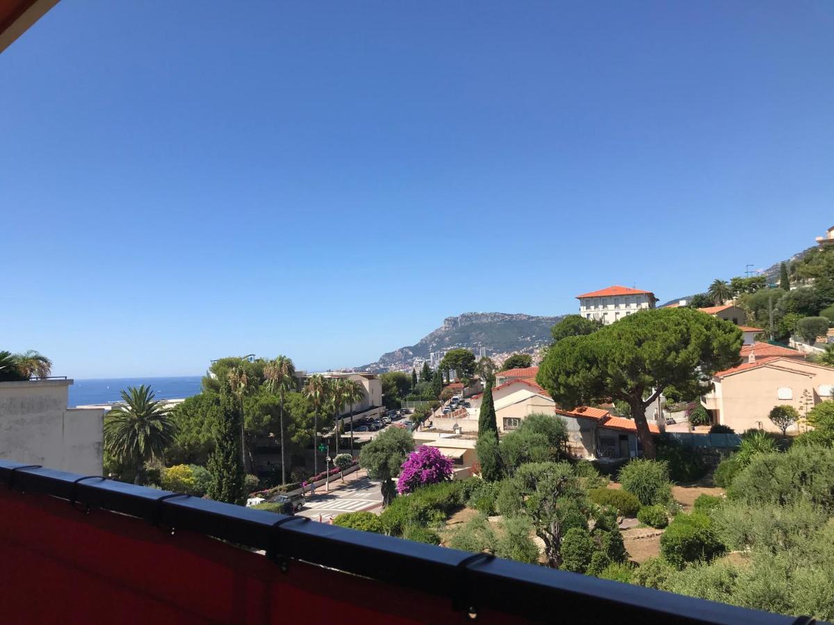 Charmant 2 Pieces Vue Sur Mer Et Monte-Carlo A Roquebrune Cap Martin Exteriör bild